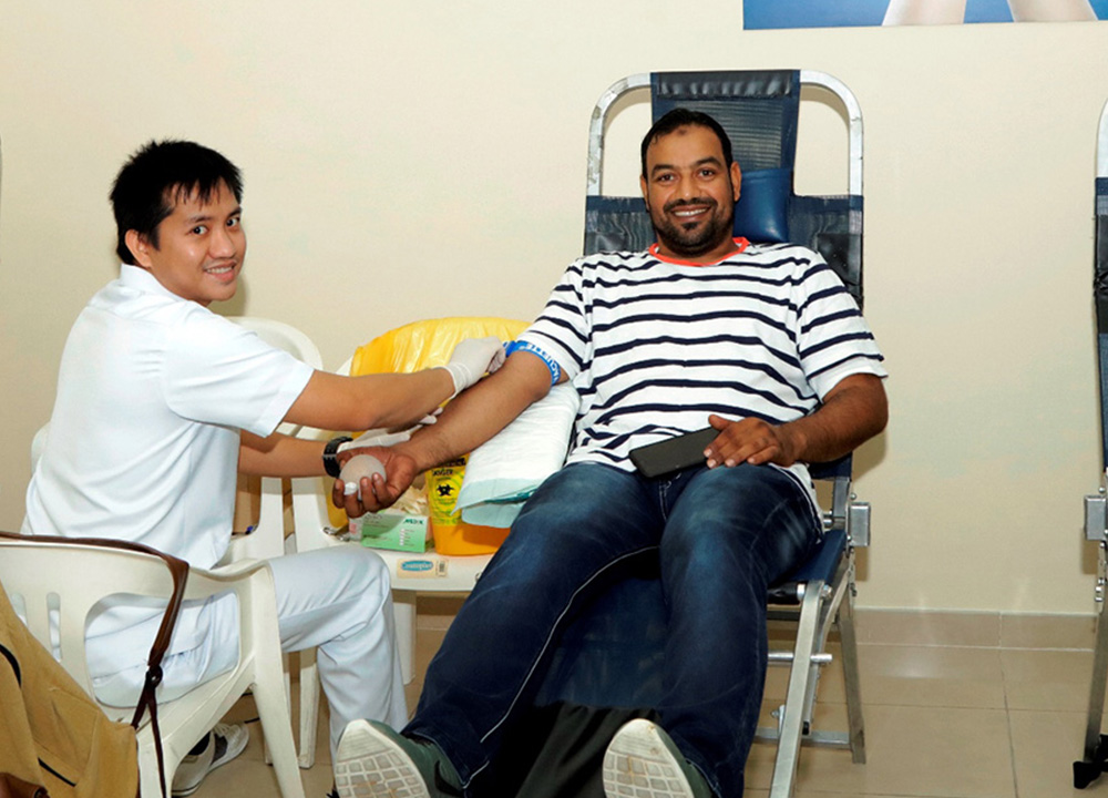 Bahwan Healthcare Centre organizes Blood Donation Camp.